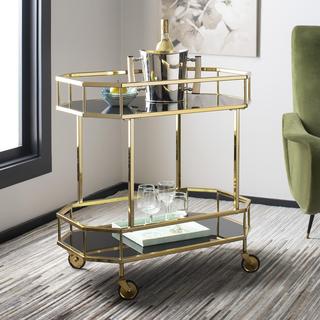 Silva 2-Tier Octagon Bar Cart