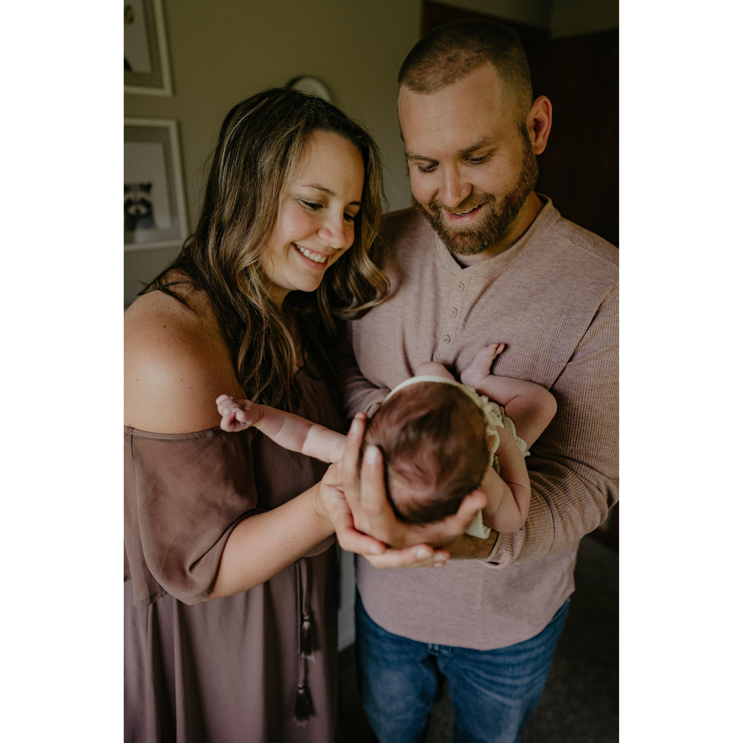 New born photos with our girl