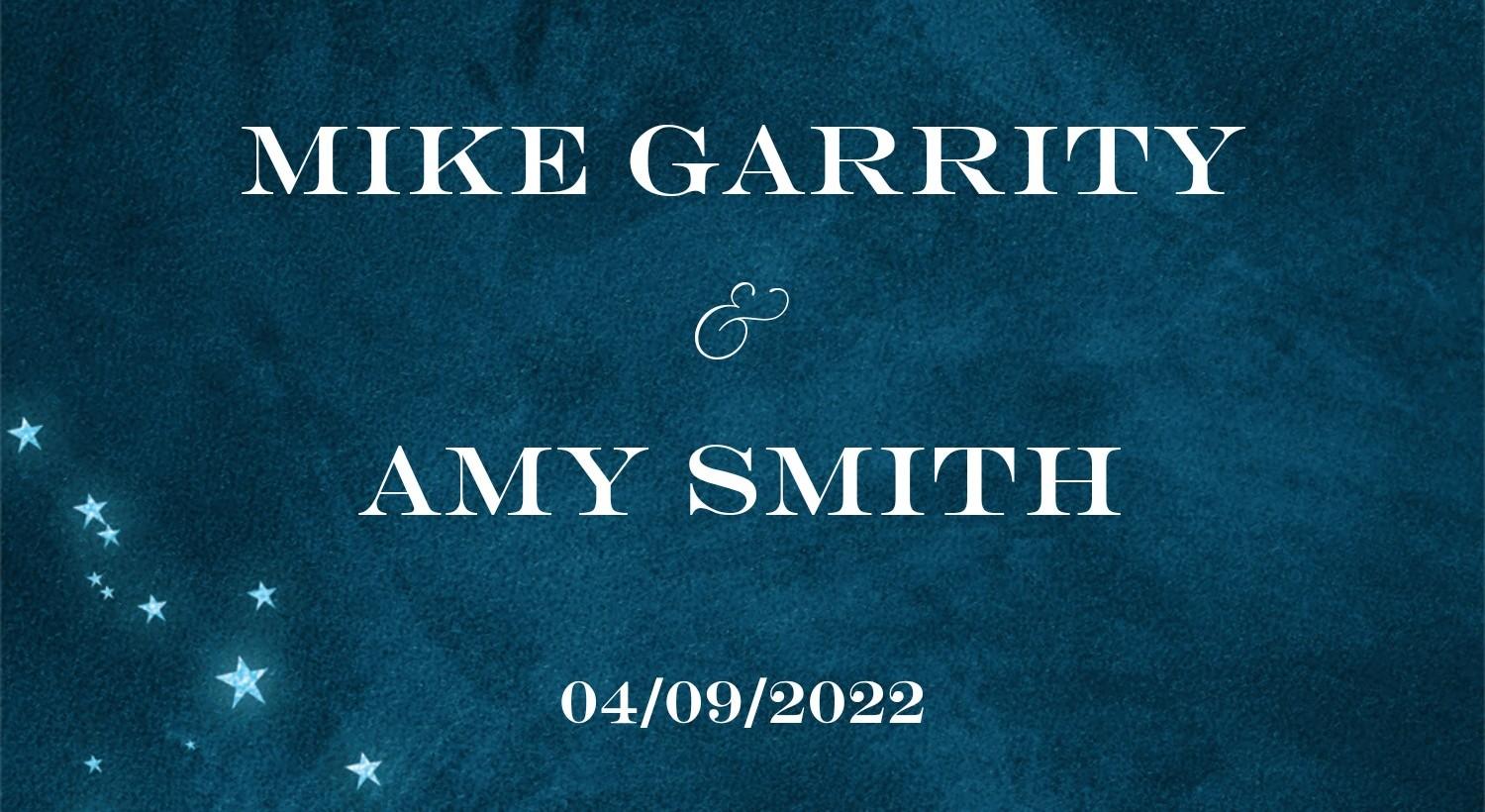 The Wedding Website of Amy Smith and Mike Garrity
