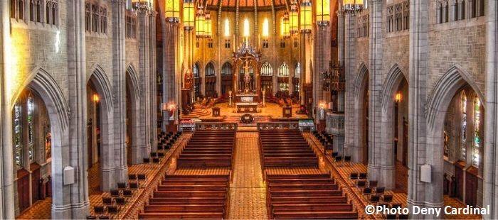 Walking down a long aisle!