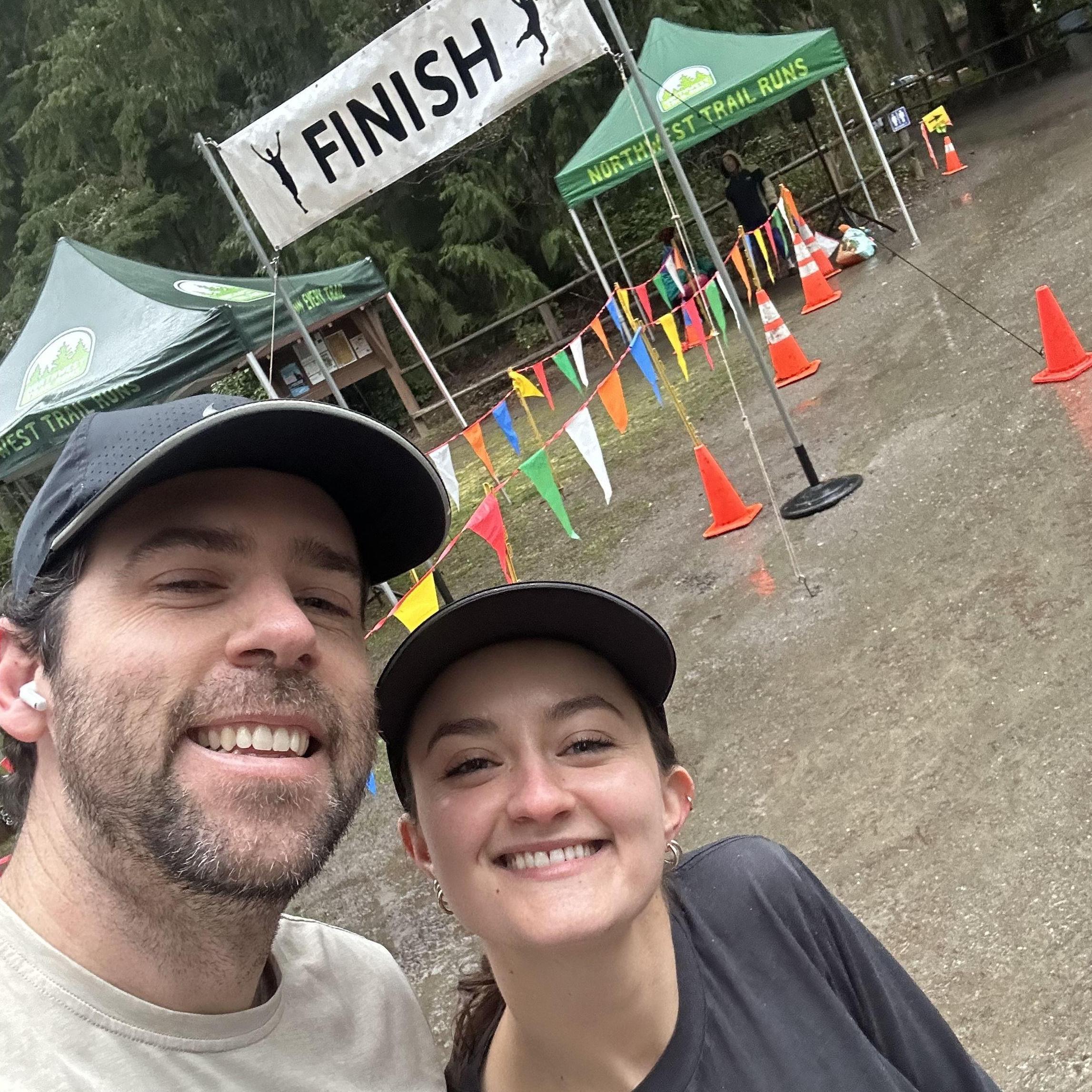 Cara's first trail half marathon!