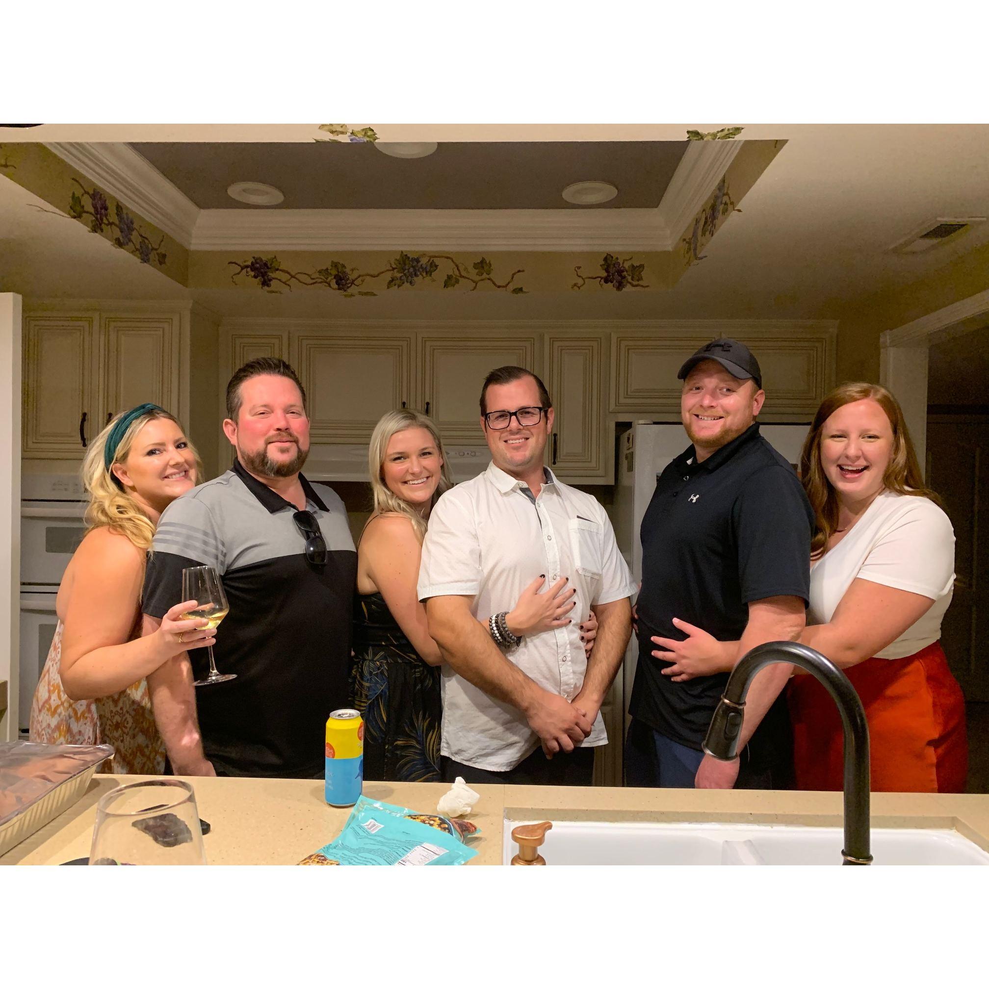 Celebrating Casey's Birthday with Caitlin, Cameron, Kellie and Todd