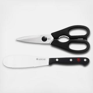 Gourmet Spreader & Shear Set, 2-Piece