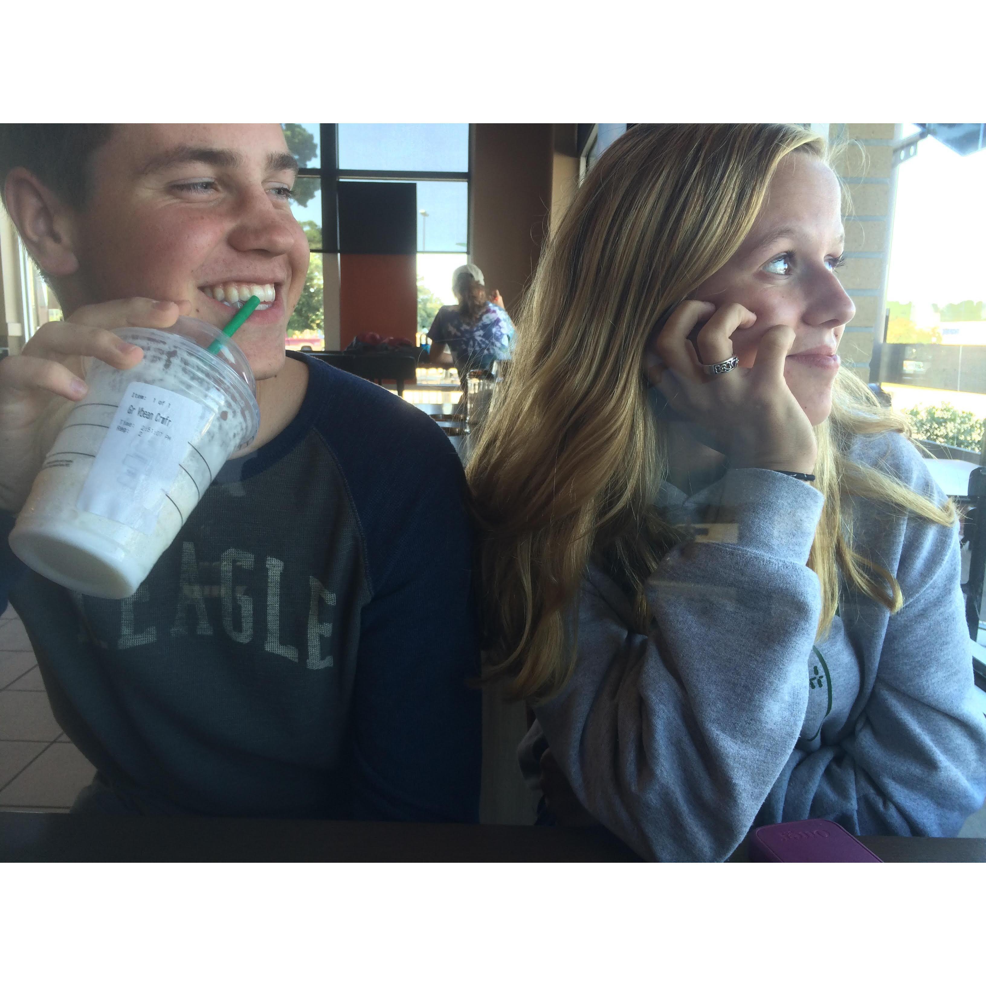 Our first (known) picture together in 11th grade... If we only knew then what we know now!