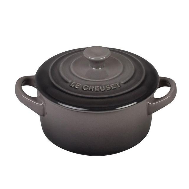 Le Creuset Stoneware Mini Round Cocotte, Oyster