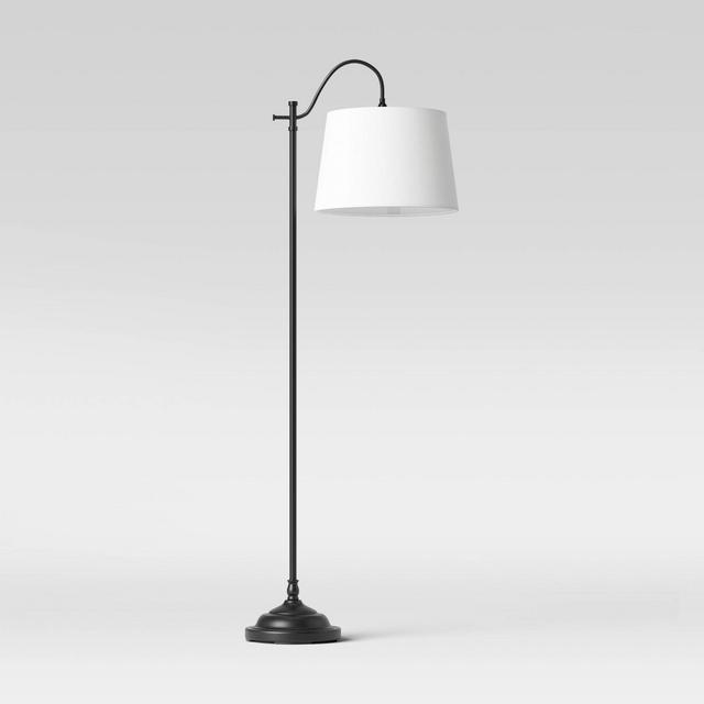 Floor Lamp Metal (Includes LED Light Bulb)Black - Threshold™