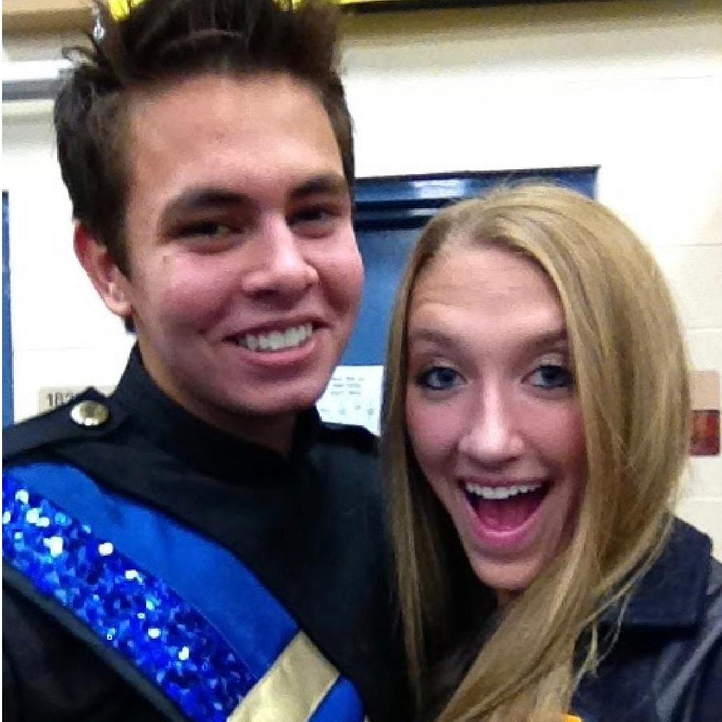 High school band and color guard looks good on us, don't you think?