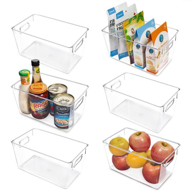 Clear Plastic Pantry Organizer Bins
