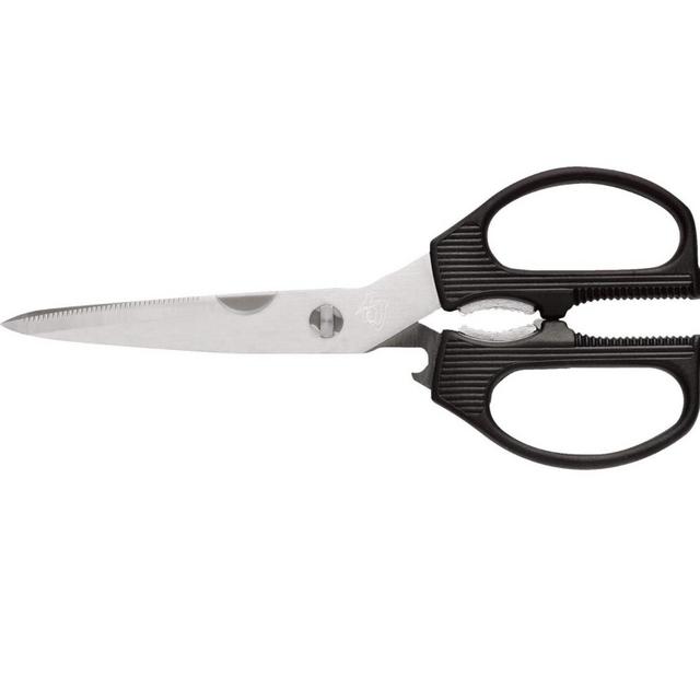 Shun Multi Purpose Shears, Stainless Steel Kitchen Scissors, DM7300, Black, 3.5 Inch Blade