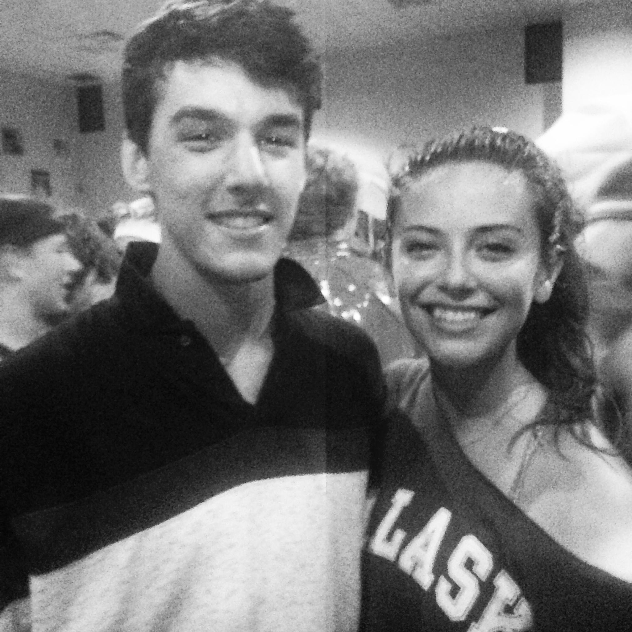 80s mixer senior year of high school. Dancing the night away :)