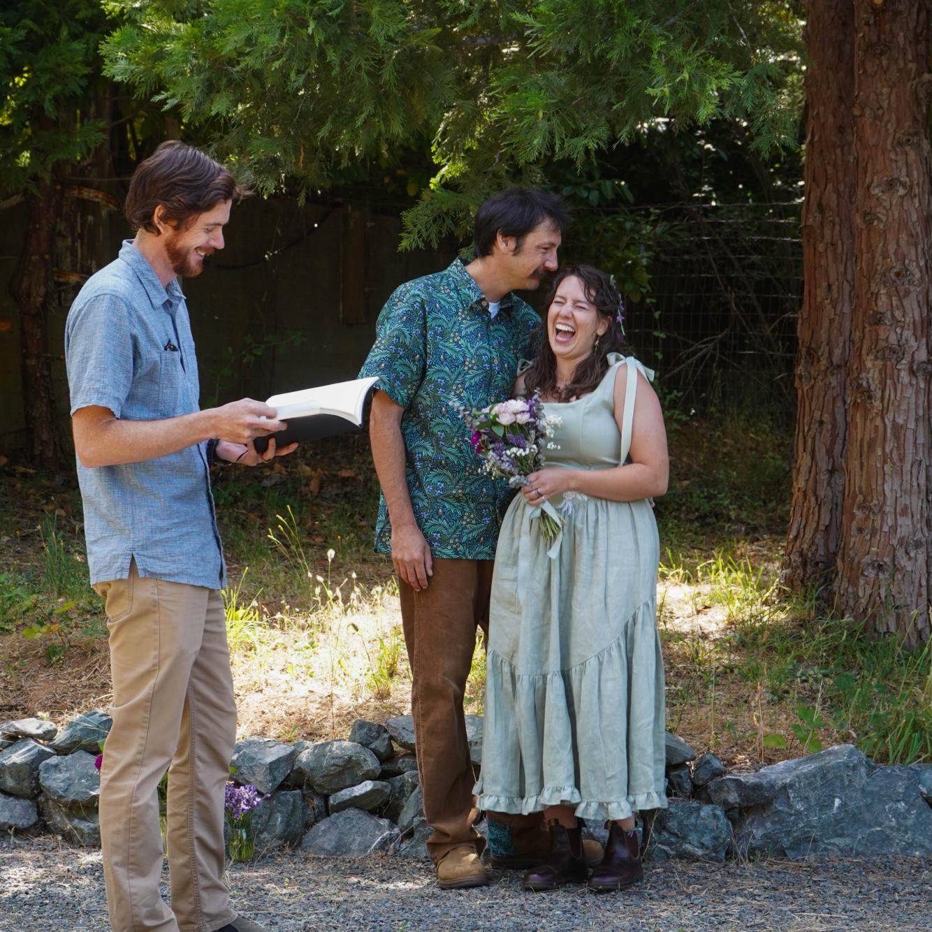 The ceremony was full of humorous moments and mentions of fond memories.