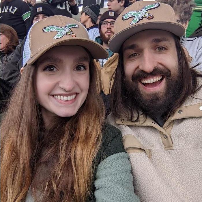 at an eagles game (go birds), 2021