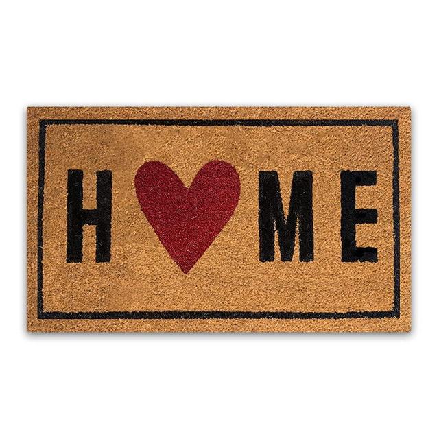 PLUS Haven Pure Coco Coir Doormat with Heavy-Duty Backing - Home - Size: 17-Inches x 30-Inches Pile Height: 0.6-Inches - Perfect Color/Sizing for Outdoor/Indoor uses.