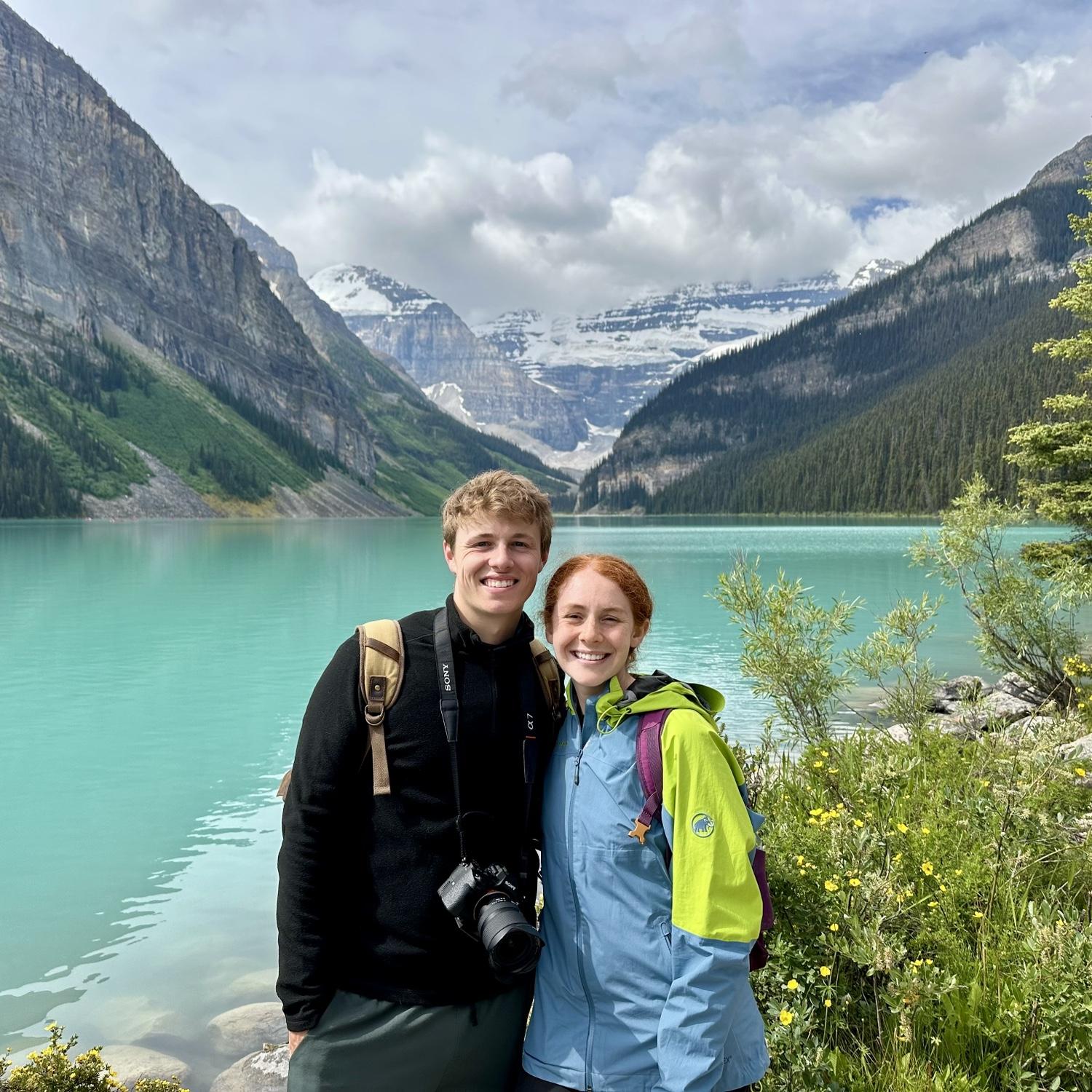 Enjoying a day at Lake Louise in Banff!