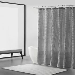 Marled Waffle Shower Curtain