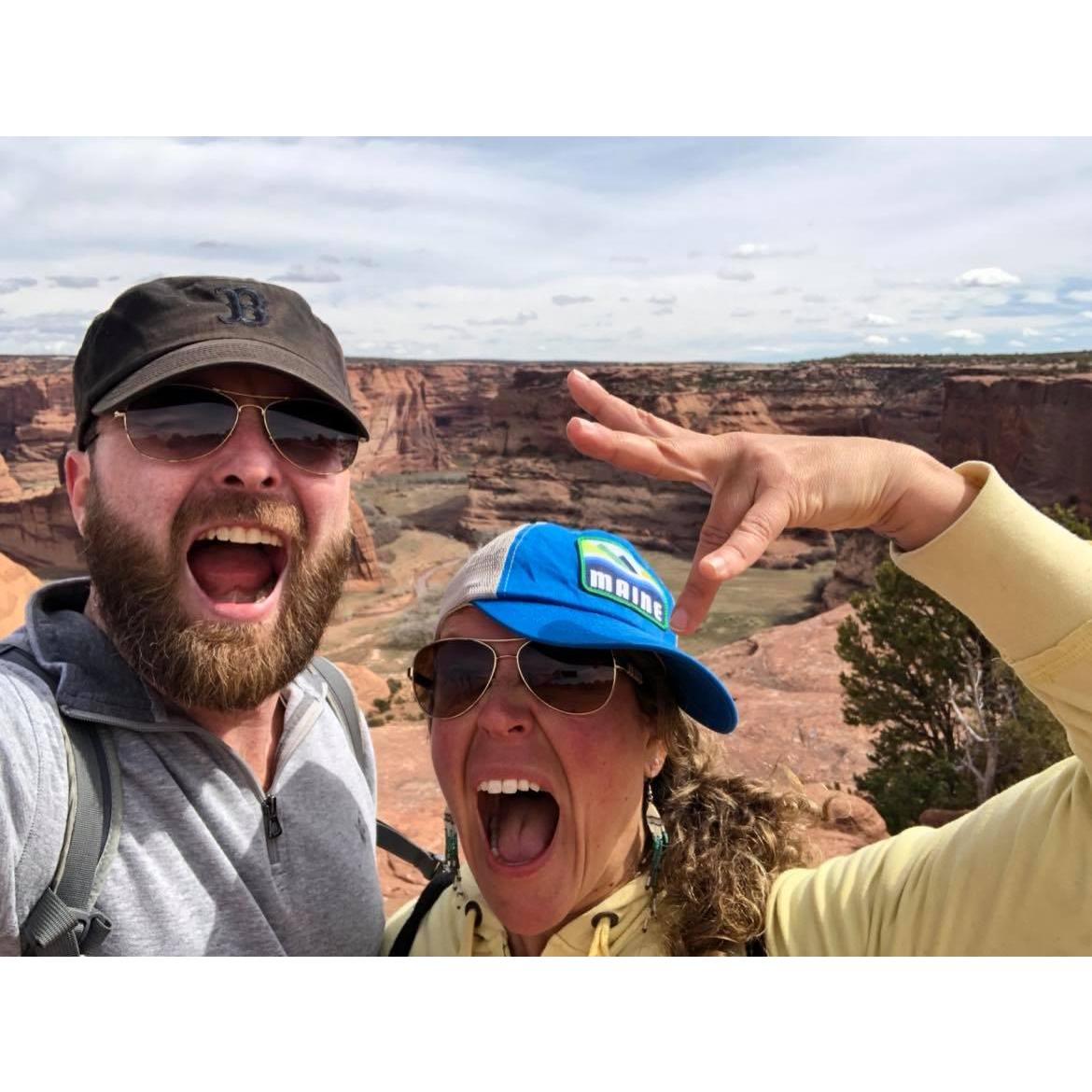 Hiking Canyon de Chelly, Arizona. 2020.