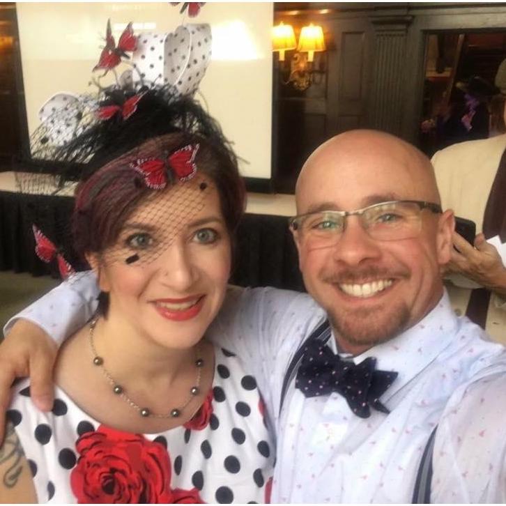 This was our first derby party! It was also the first time Lisa made a facinator and Graham learned to tie a bow tie. Both were achieved by copious amounts of bourbon and YouTube videos.