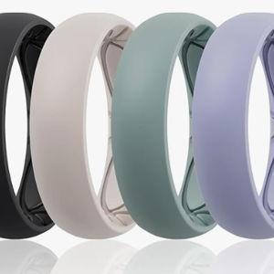 Silicone Wedding Bands, Women, Size 7.5/8