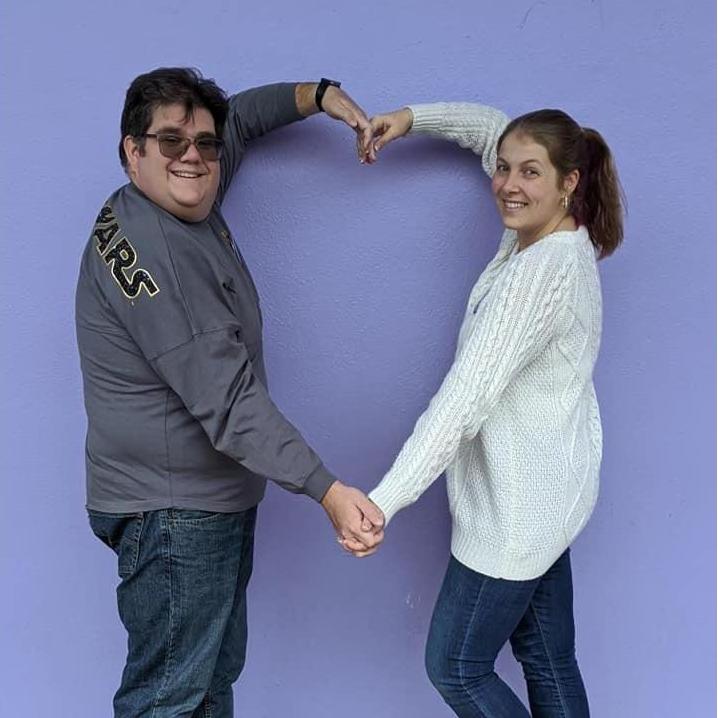 Only minutes after she said "I Do" in the Jungle Cruise. #purplewall