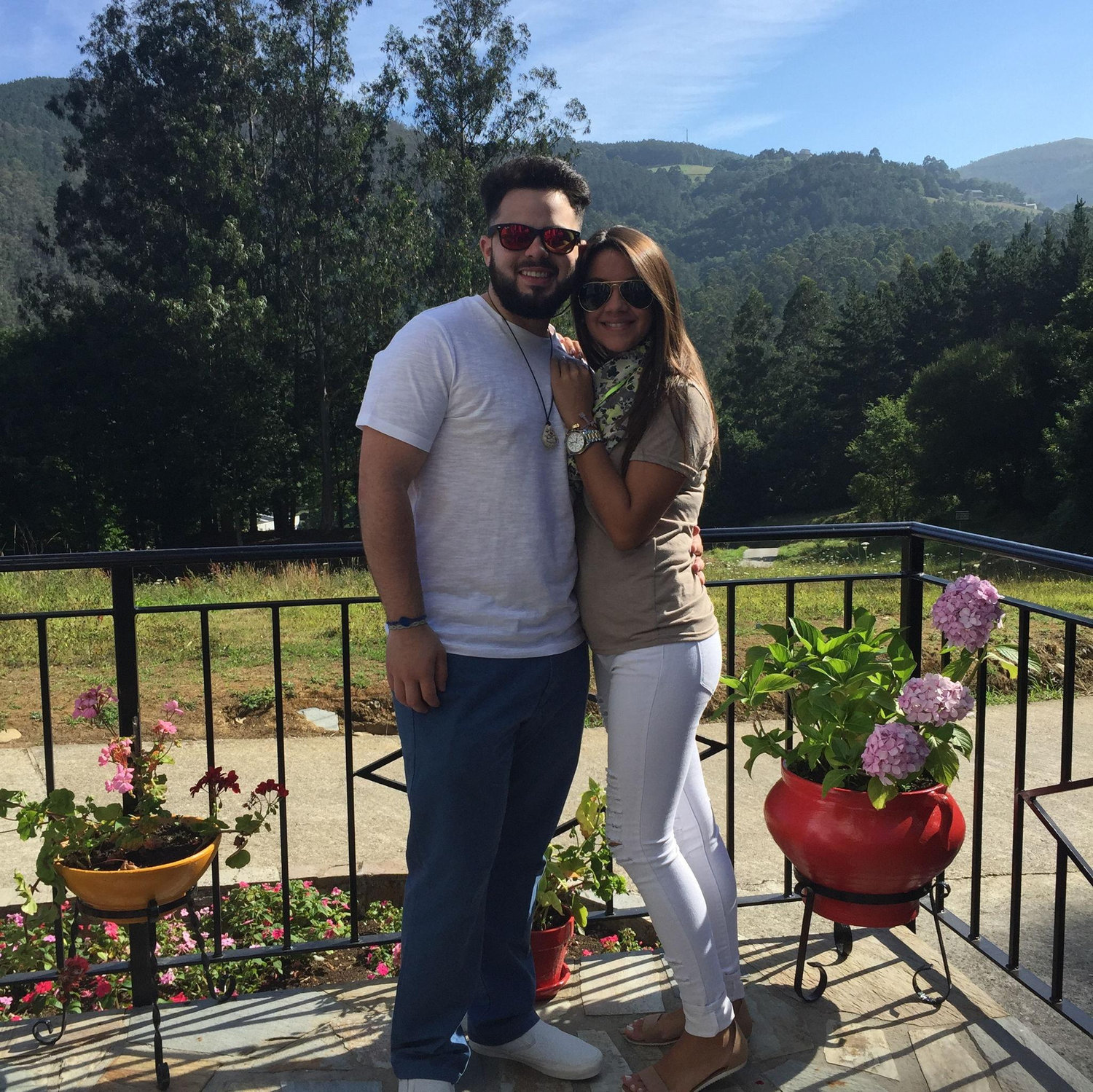 Summer 2014 at home in Asturias - The first summer I took Petey home to Spain to meet my family.