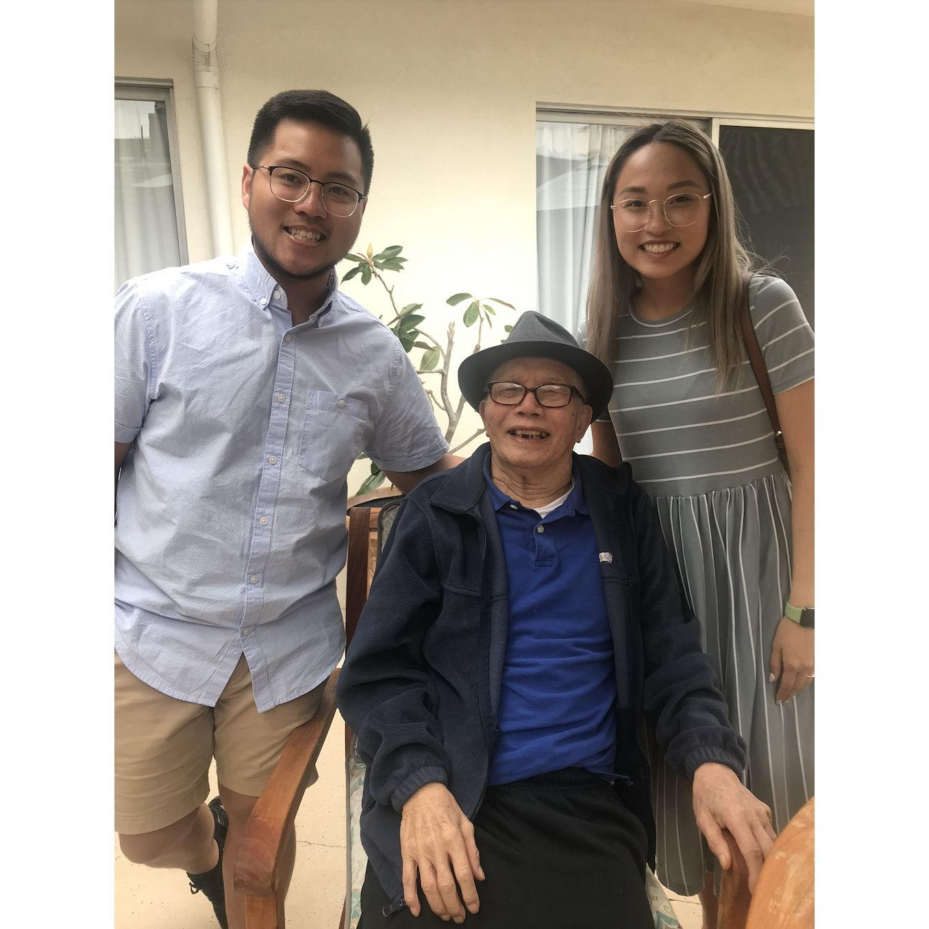 Visiting Brian's ong/grandfather 2019