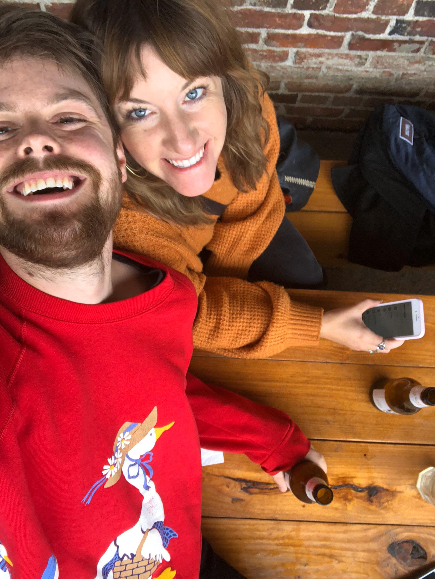 After a work meeting beers with Bridesmaid Hannah!