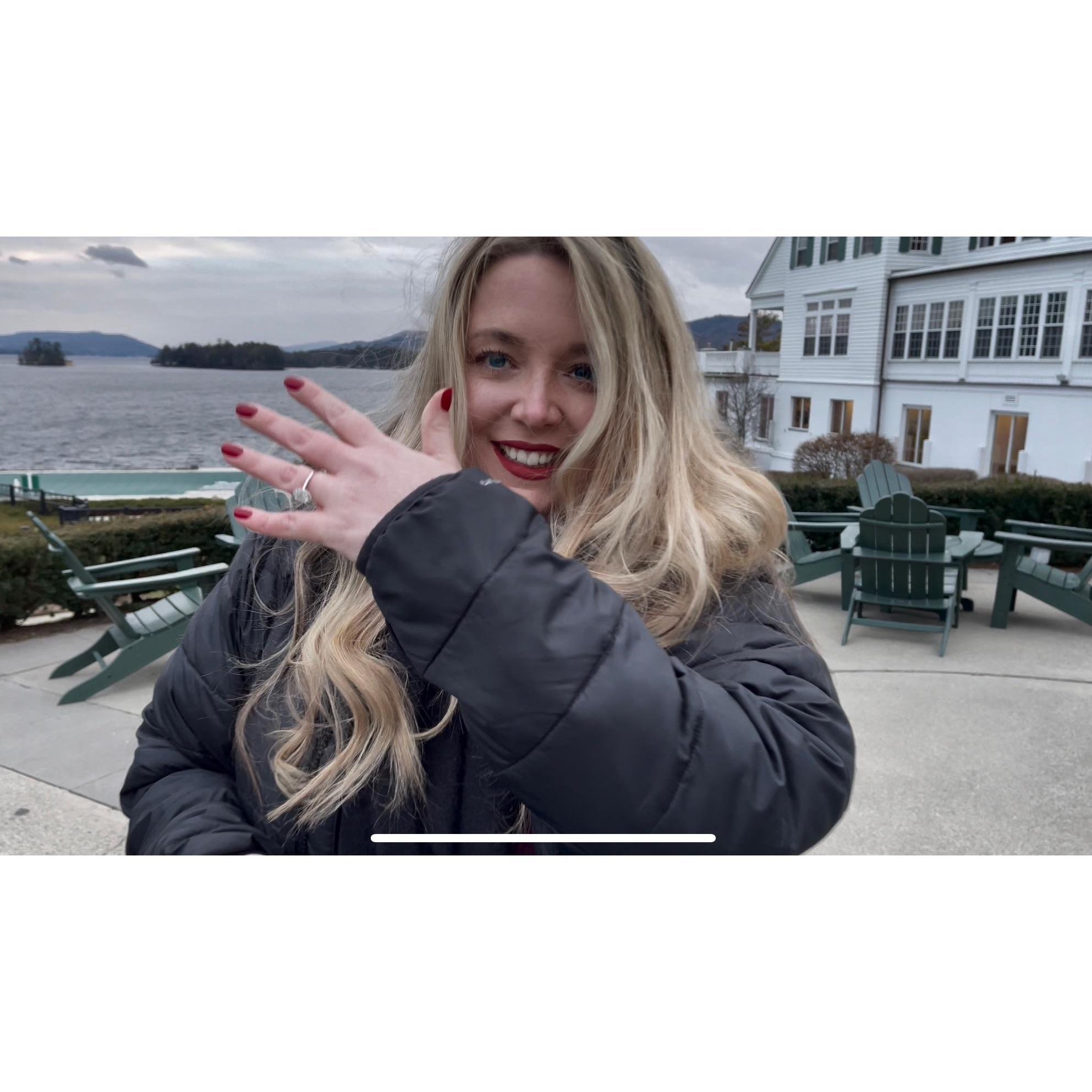 She said yes!!