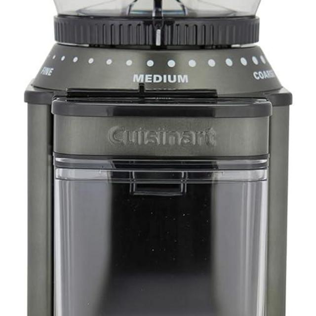 CUISINART Coffee Grinder, Electric Burr One-Touch Automatic Grinder with18-Position Grind Selector, Stainless Steel, DBM-8BKSP1, Black