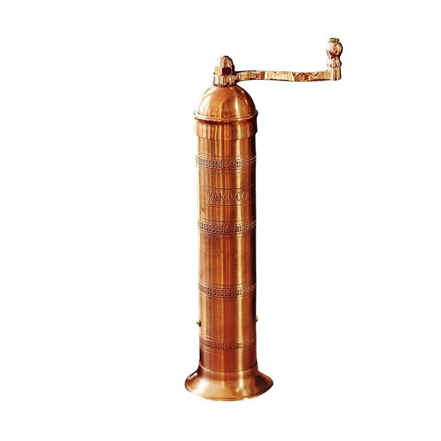 Makimoo Original Greek Pepper Mill, European Style Salt and Pepper Grinder, 9-Inch (Copper)