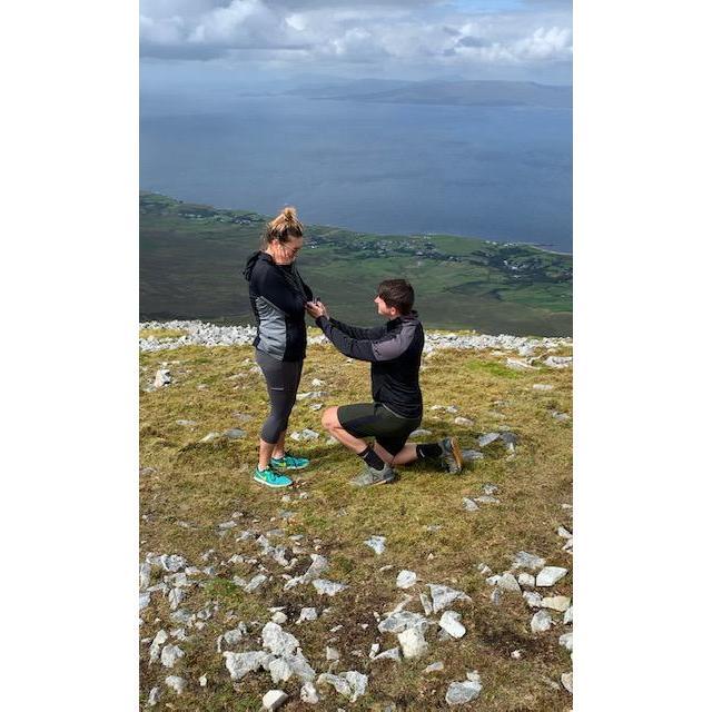 The moment I said "yes" to forever with Rob.