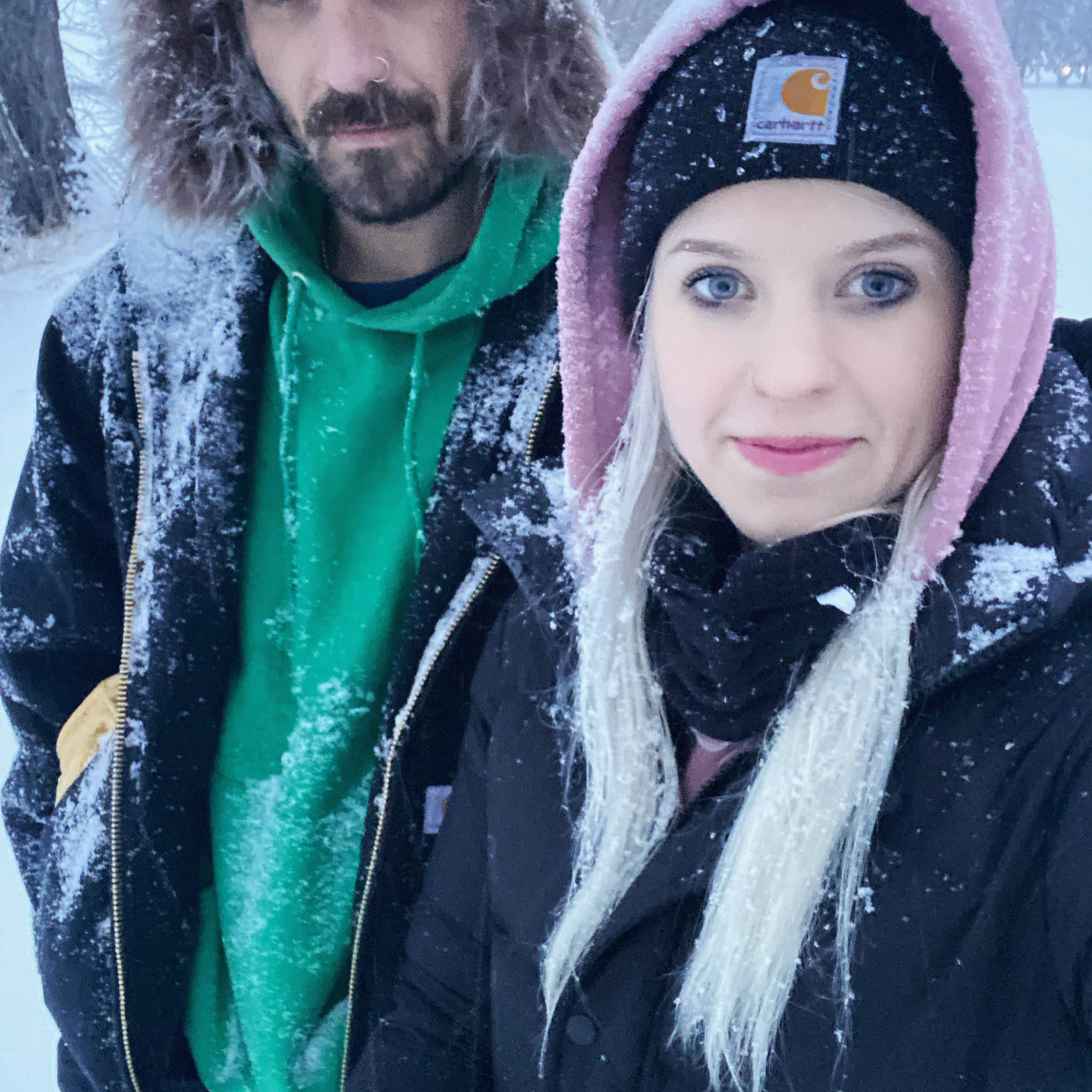 Enjoying the snow - Alex's favorite season 