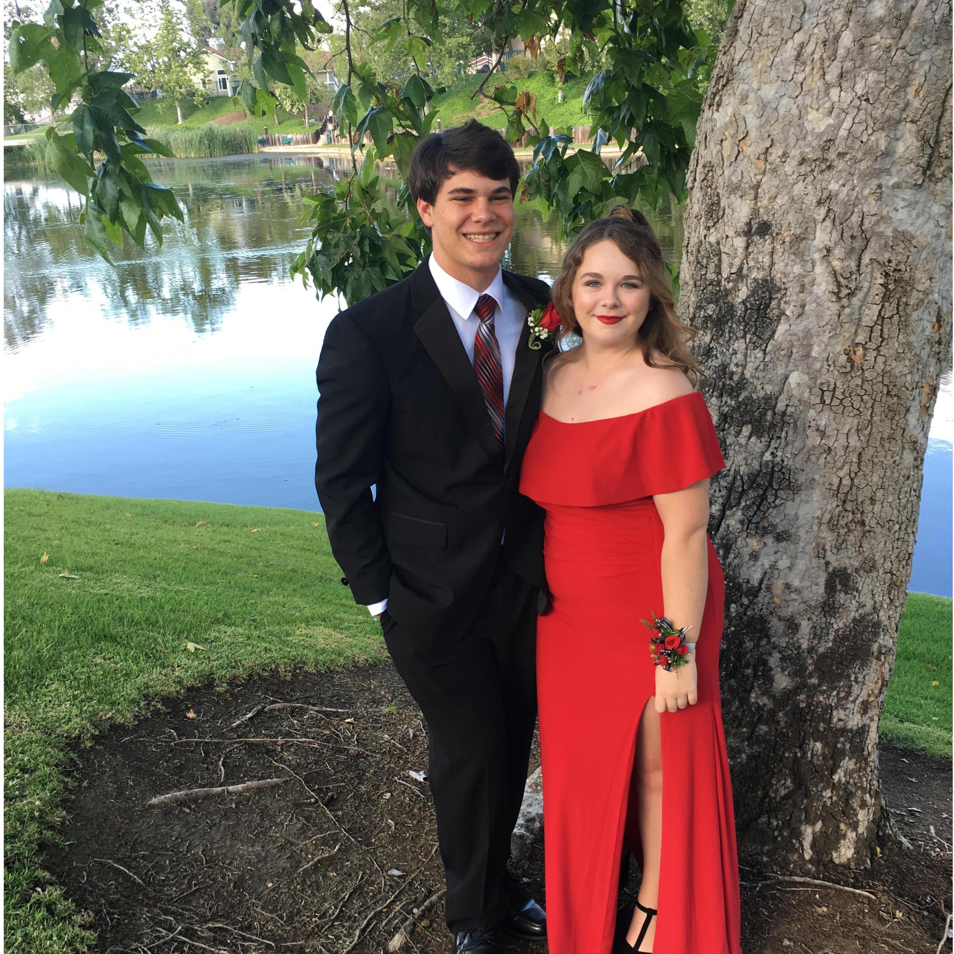 Caleb's prom, May 2019