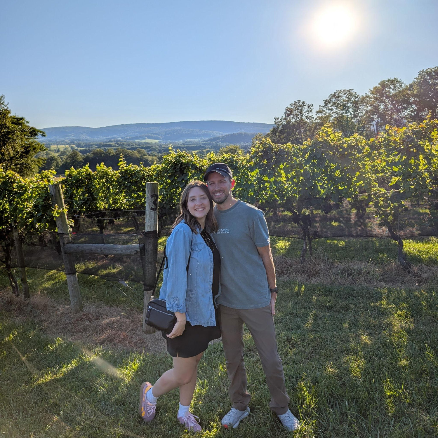 At a vineyard in Virginia!