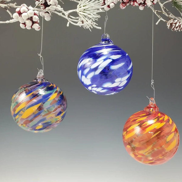 Smash Glass Ornament by Rosetree Glass Studio