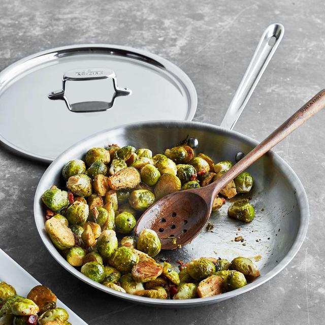 All-Clad d5 Brushed Stainless Steel Skillet with Lid, 12"