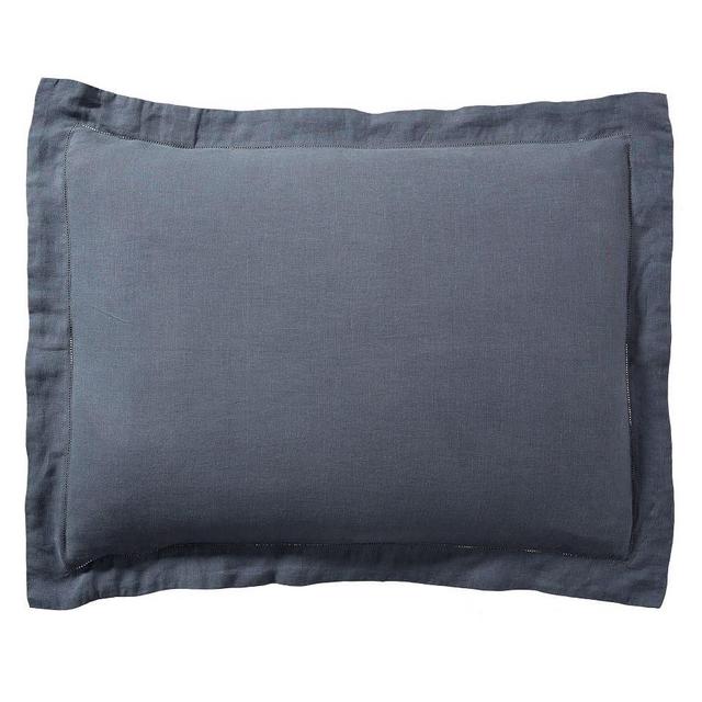 Steel Blue Belgian Flax Linen Duvet Cover Standard