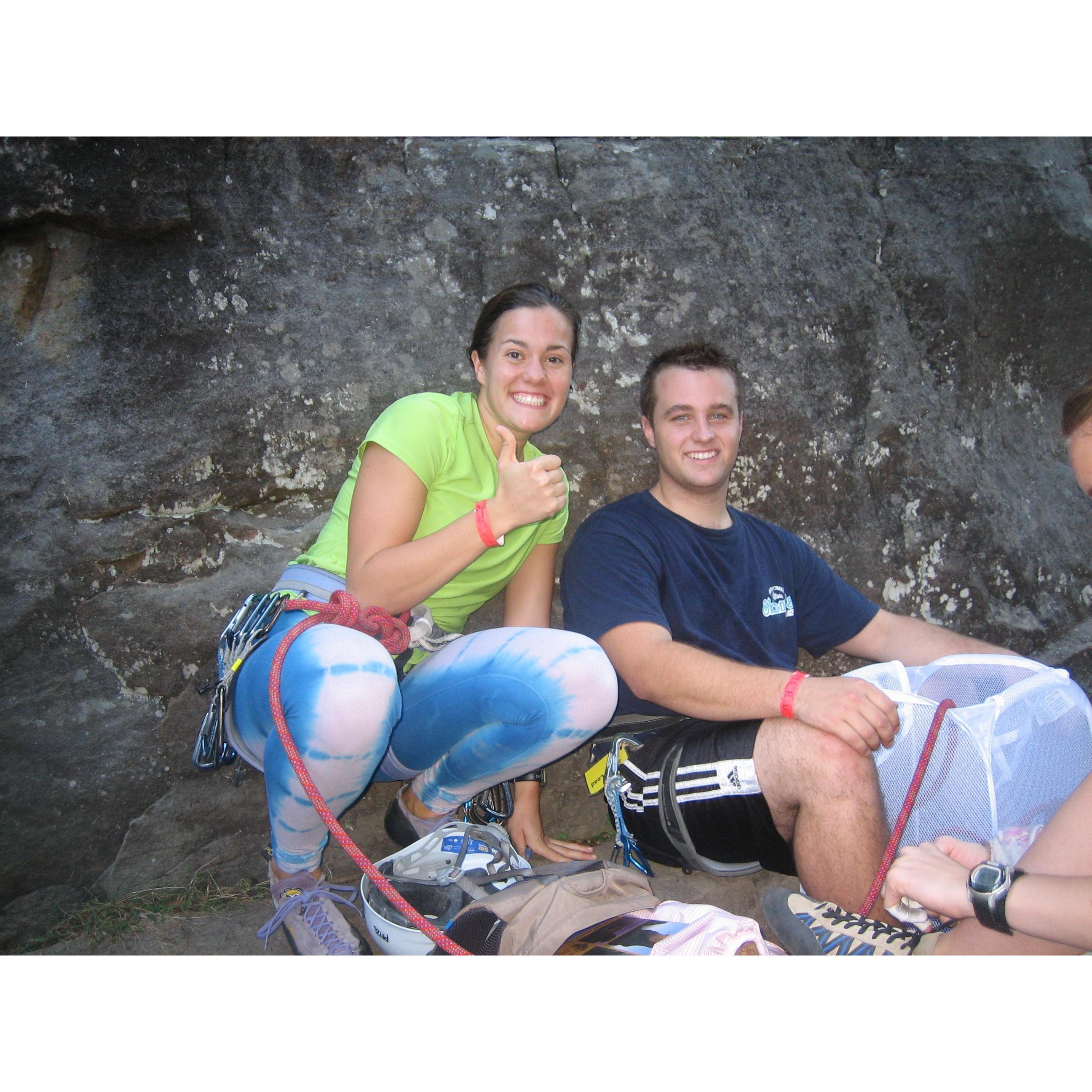 Our first big adventure together... HORSESHOE HELL, a 24 hour climbing competition in Horseshoe Canyon, Arkansas!