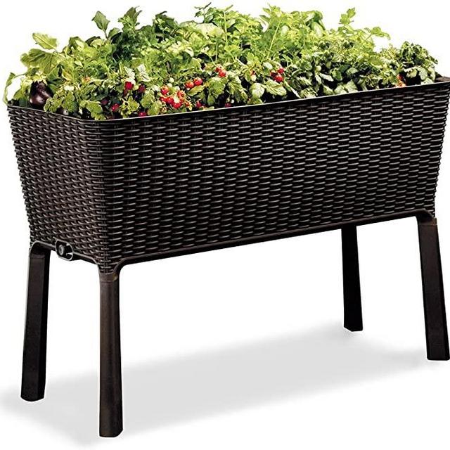 Raised Garden Bed with Self Watering Planter Box and Drainage Plug