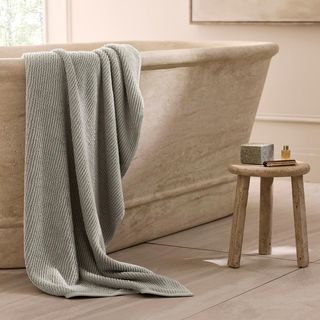 Turkish Ribbed Bath Sheet