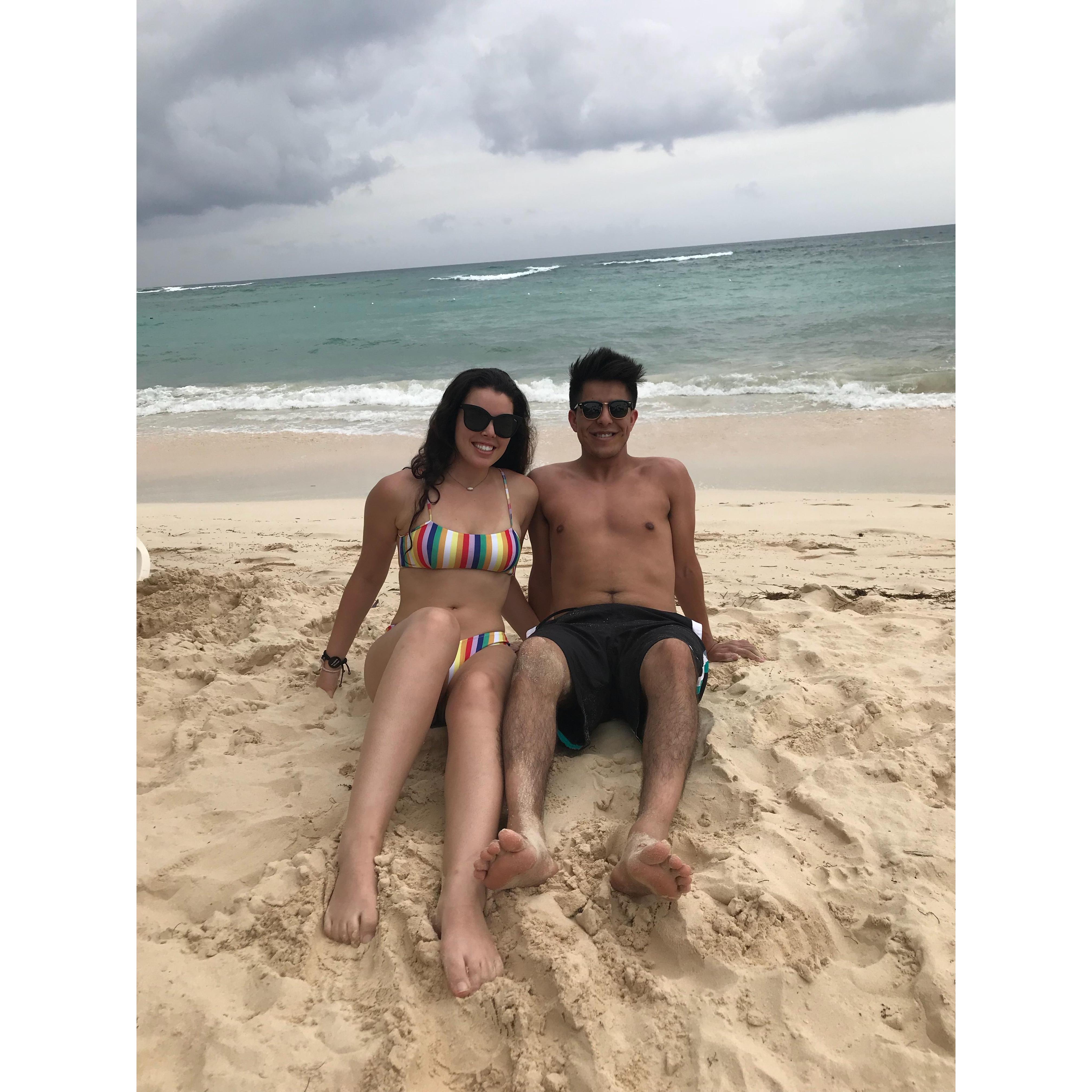 Sunbathing in Punta Cana