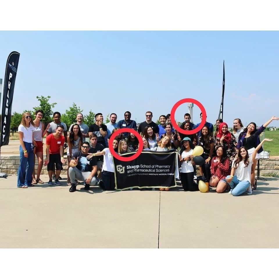 Before we started pharmacy school, we both went to a meet-and-greet with some of our future classmates. Little did we know that we were just a few feet away from the person we would spend forever with