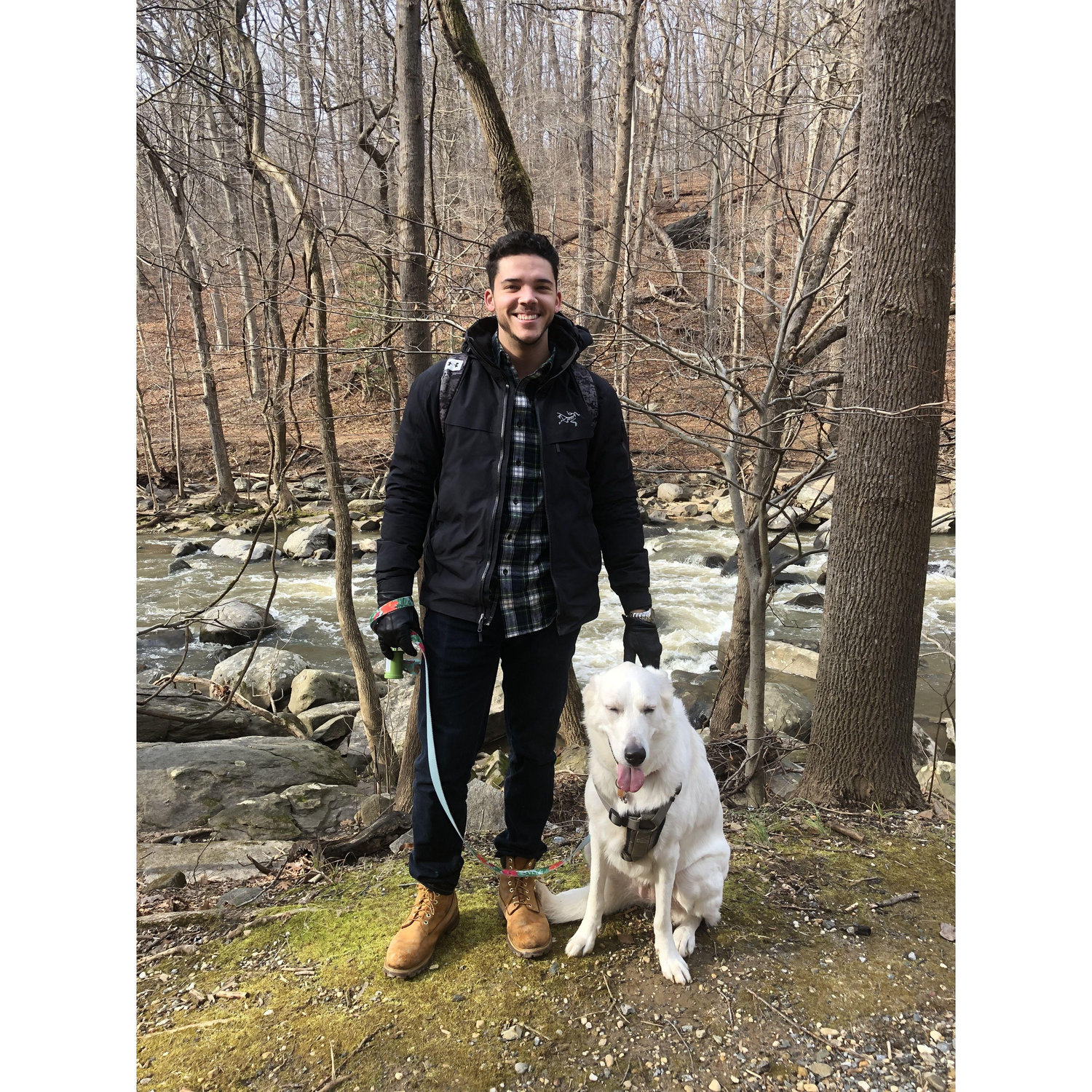 Sophie’s first walk in Rock Creek Park
