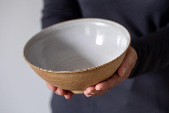 2 Large Ceramic Ramen Bowl, Pottery Dinnerware Bowls, Dinner Deep Round Bowls, Noodle Pho Bowl, Soup Bowl