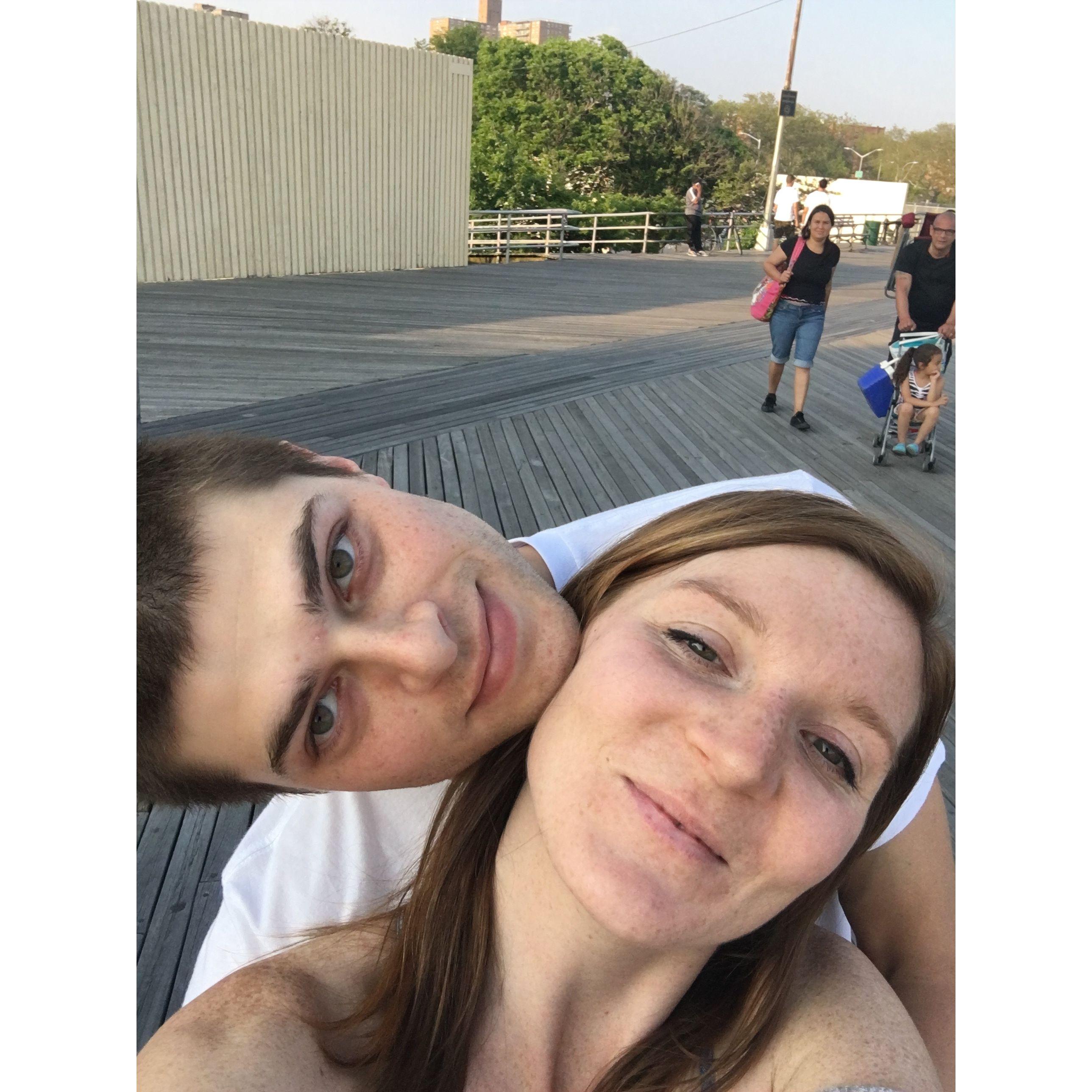 Coney Island Boardwalk. May 2016.
