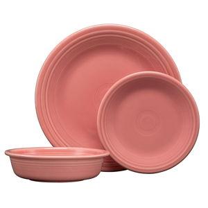 Fiesta Classic Rim 3-Piece Place Setting in Peony - Macy's