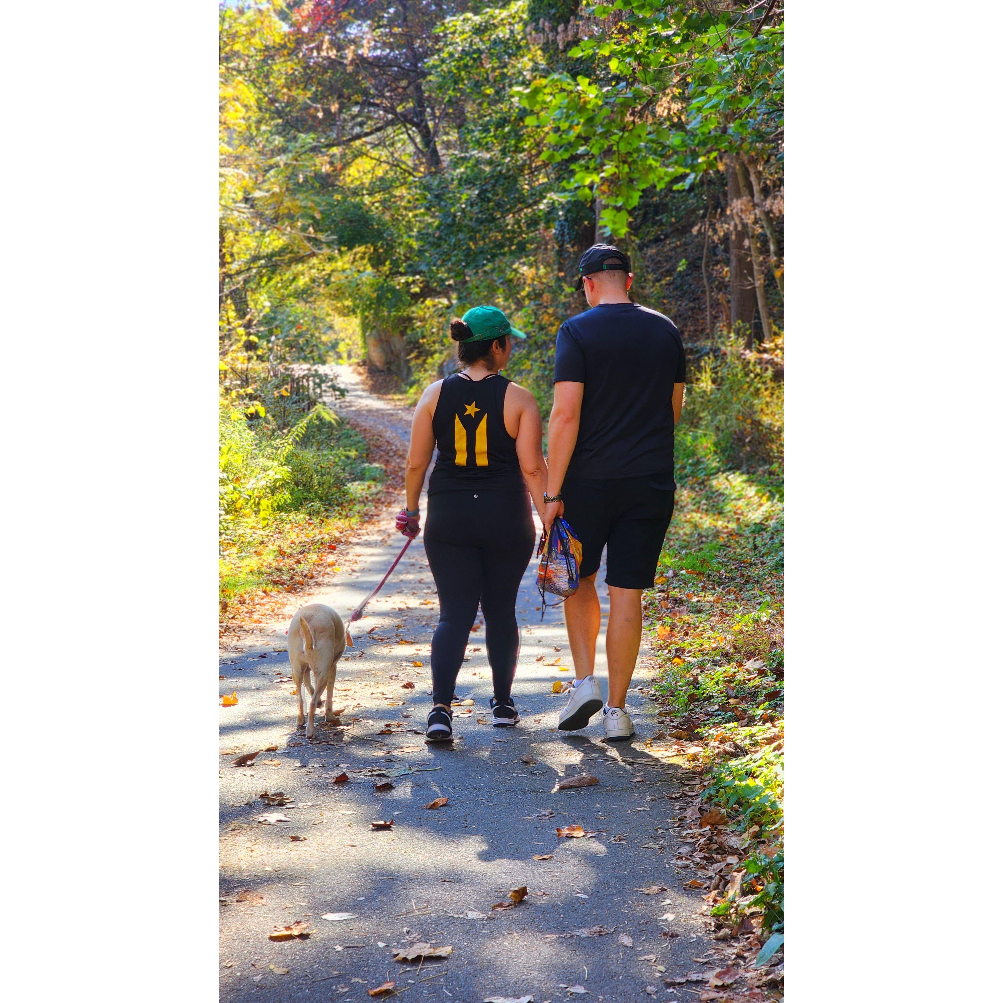 Weekend morning walks at Wissahickon