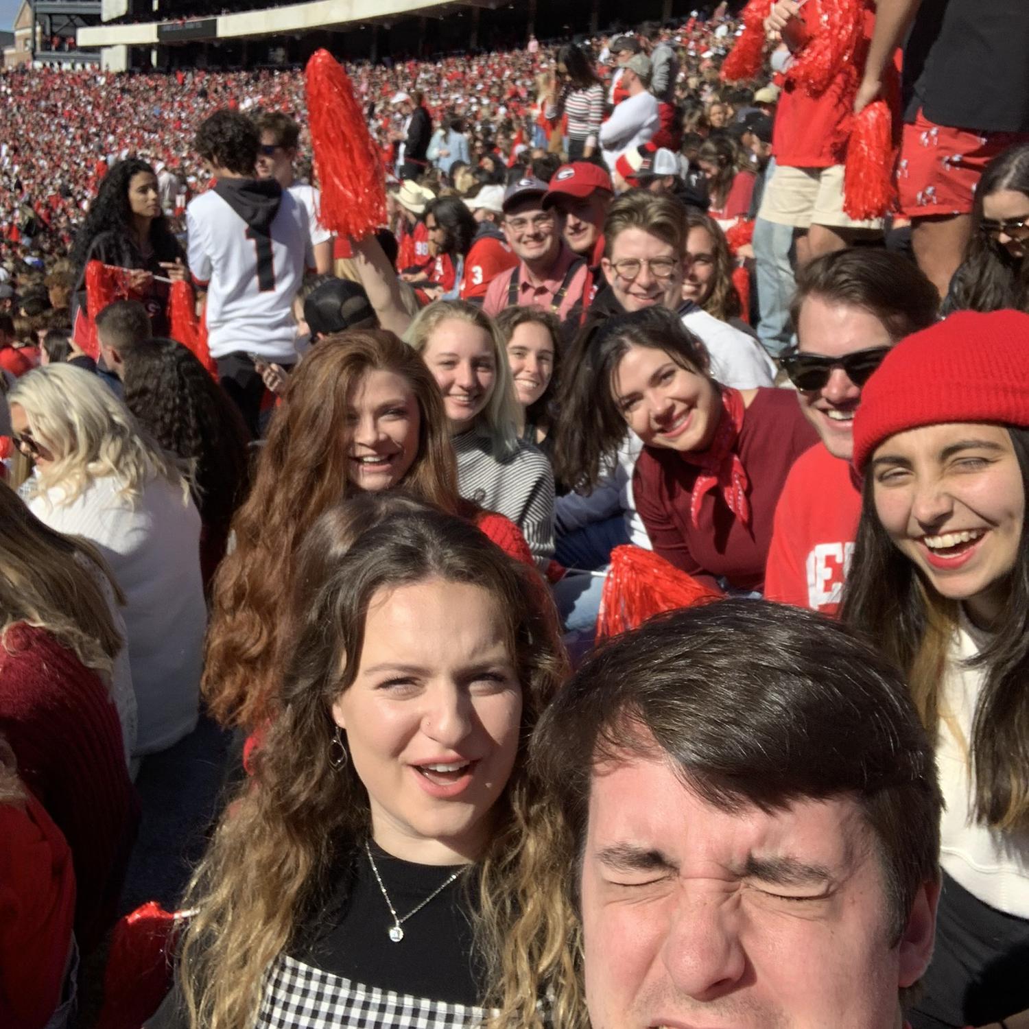 UGA football game with our friends!