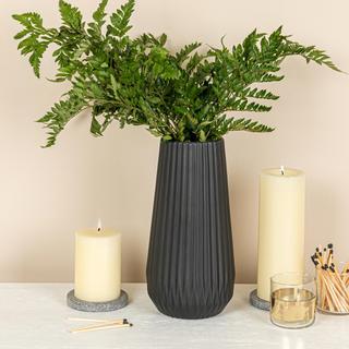 Embossed Lines Fluted Vase