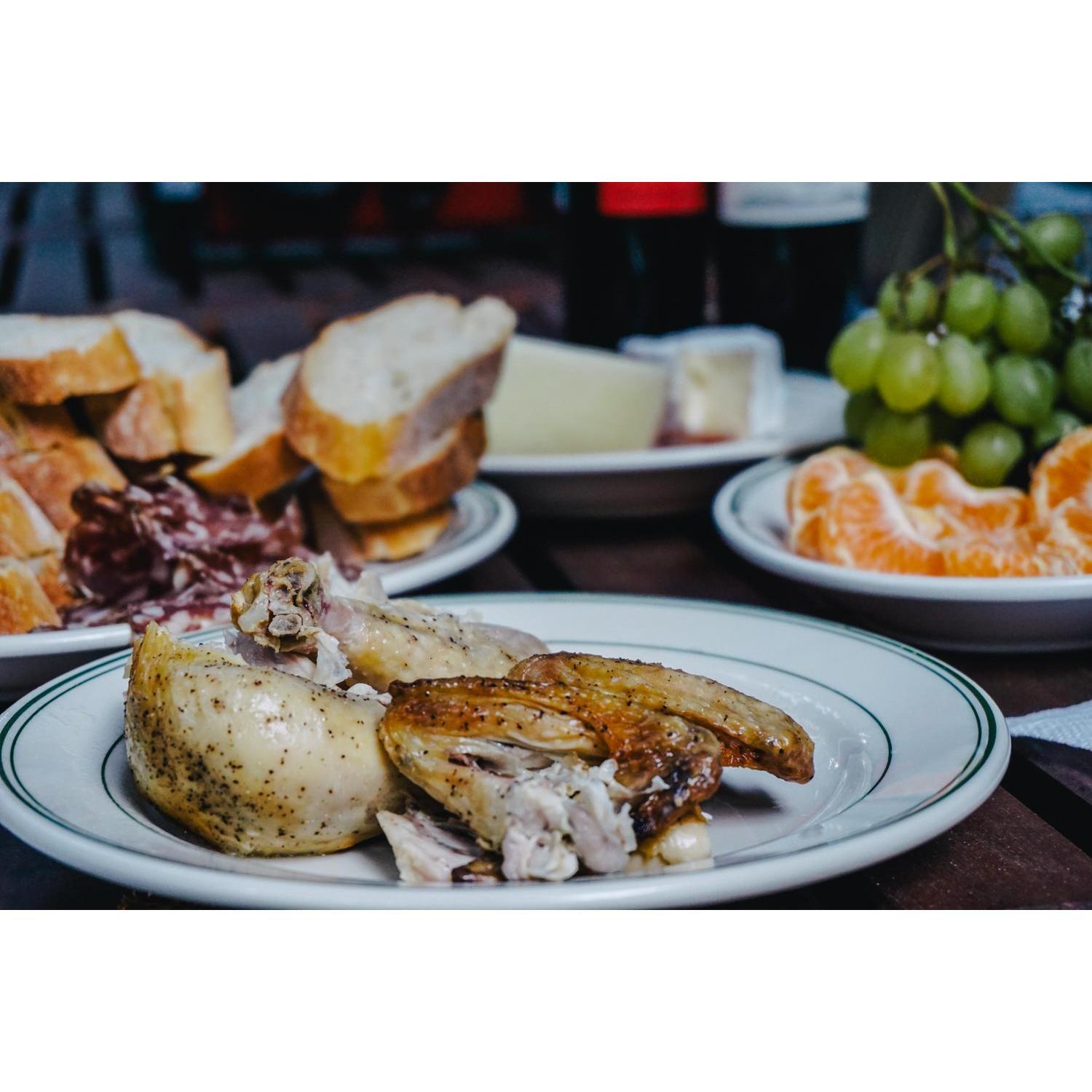 A feast, wine, and fun at the ranch.