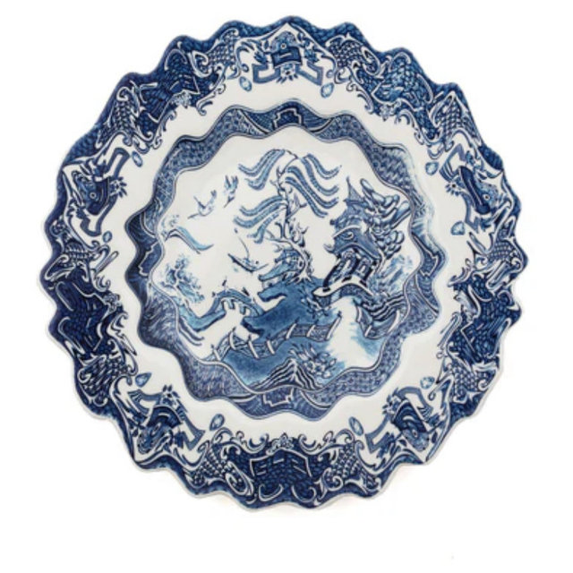 Classics On Acid Dessert Plate - Willow Wave